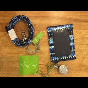 Brand new Vera Bradley Retractable Lanyard ID Case